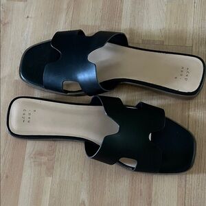 A New Day Black Slide Sandals for Women